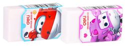 Ластик Deli Super Wings EH02000, 45x25x12мм , белый