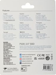 1ТБ SSD накопитель Patriot P220 P220S1TB25 2.5"