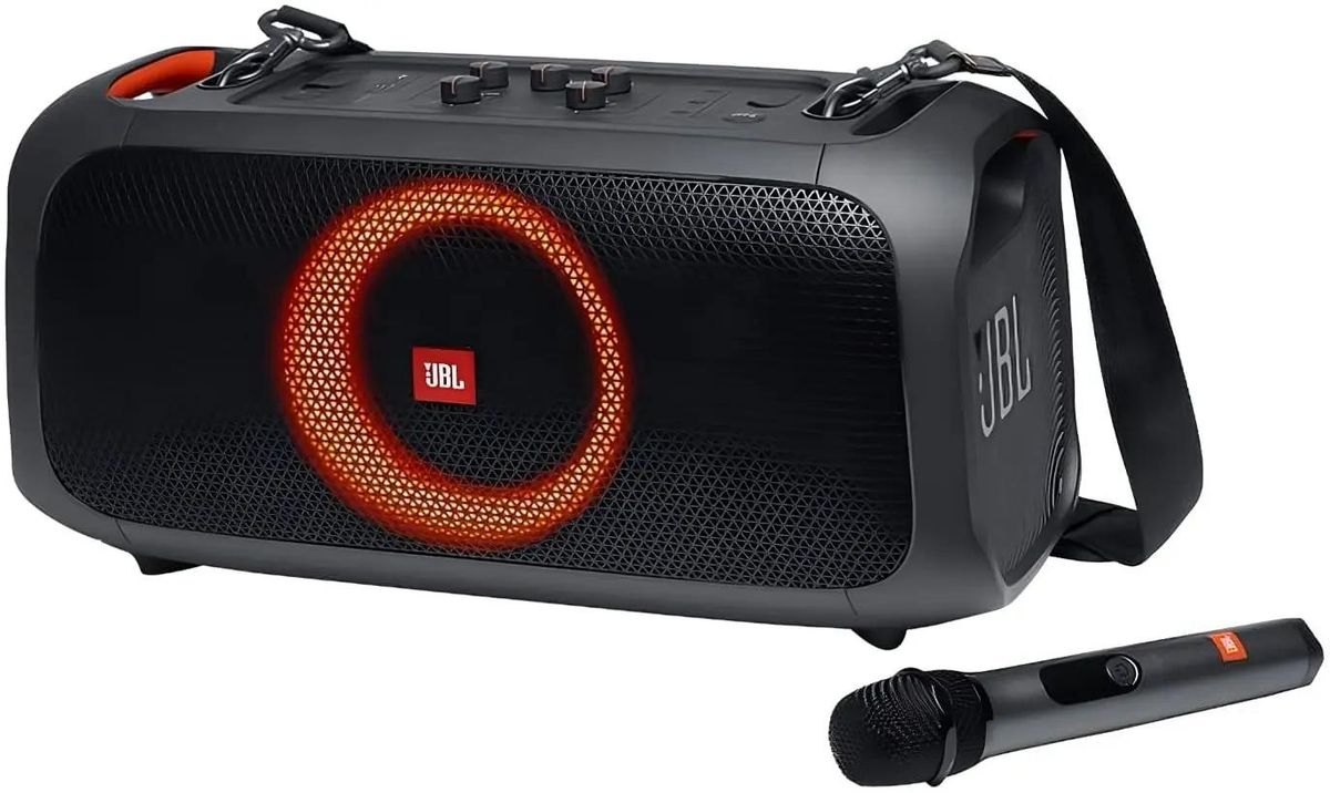 jbl колонка караоке с микрофоном