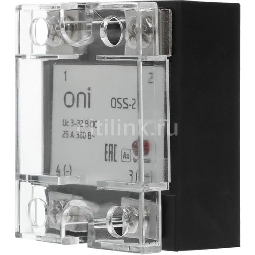 Реле твердотельное IEK Oni OSS-2, 1-фазное, 380В [oss-2-3-25-b]