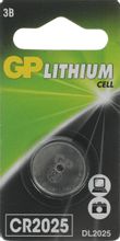 Изображение товара Батарейка GP Lithium CR2025 1 шт Литиевая батарейка для устройств