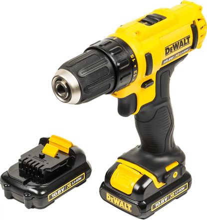 Дрель-шуруповерт DeWALT DCD710C2-KS, 1.3Ач