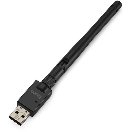 Bluetooth адаптер Buro BU-BT50C BT 5.0+EDR class 1, USB, 100м, черный