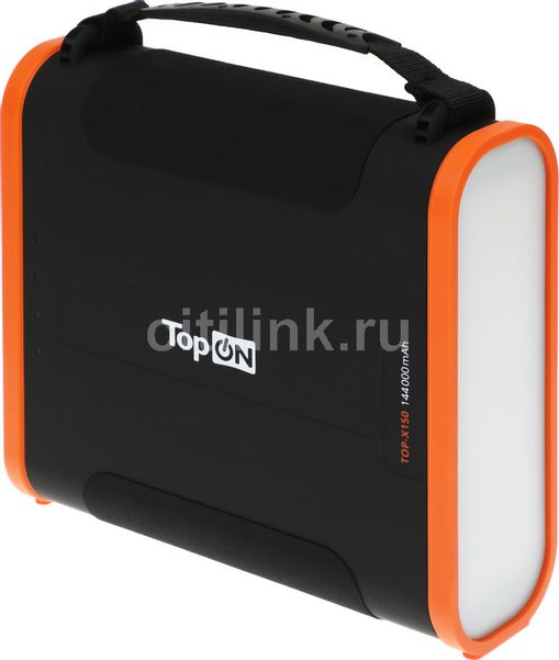 Электростанция портативная TopON TOP-X150 144000mAh 5A QC3.0/PD3.0 4xUSB черный/оранжевый (103764)