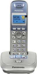 Радиотелефон Panasonic KX-TG2511RUS, серебристый и голубой