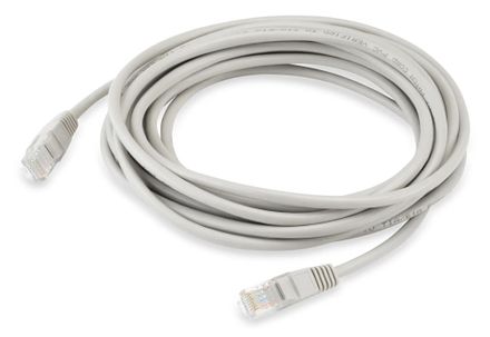 Патч-корд Buro UTP-5E-5M-G литой (molded), UTP, кат.5E, 5м, 4 пары, 26AWG, алюминий омедненный, многожильный, серый