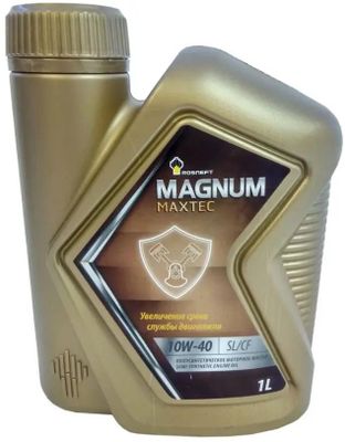 Моторное масло ROSNEFT Magnum Maxtec, 10W-40, 1л, полусинтетическое ...