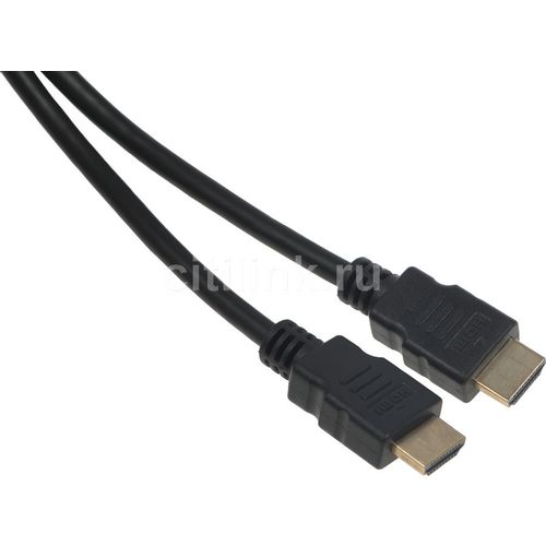 Кабель аудио-видео WH-111, HDMI (m) - HDMI (m), ver 2.0, 1м, GOLD, черный [9780]
