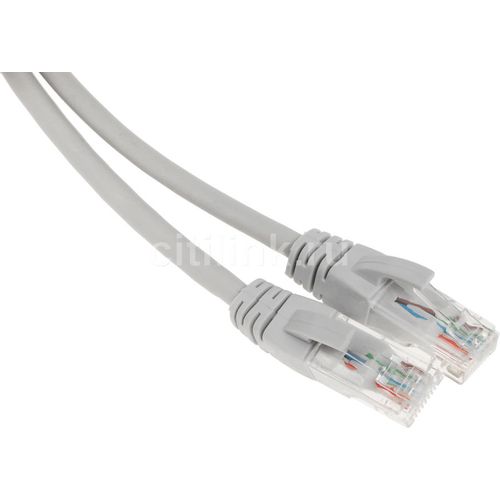 Патч-корд EXEGATE UTP-RJ45-RJ45-5e-1M-LSZH-GY UTP, кат.5E, 1м, 4 пары, алюминий омедненный, многожильный, серый