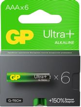 Изображение товара Батарейка GP Ultra Plus Alkaline AAA 24AUPA21-2CRB6, 6 шт.