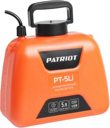 Опрыскиватель Patriot PT-5Li, аккумуляторный, наплечный, 5л, оранжевый