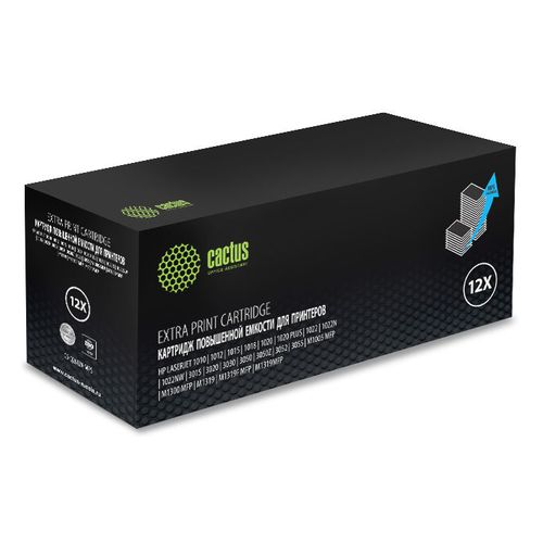 Картридж Cactus CS-Q2612X-MPS, Q2612X, черный / CS-Q2612X-MPS
