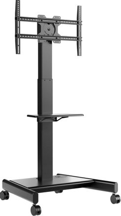 Стойка для телевизора ONKRON TS1552E-B, 43-75", напольный, мобильный, черный
