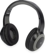 Изображение товара Беспроводные накладные наушники Digma BT-15 Bluetooth/3.5 мм, черные/серые