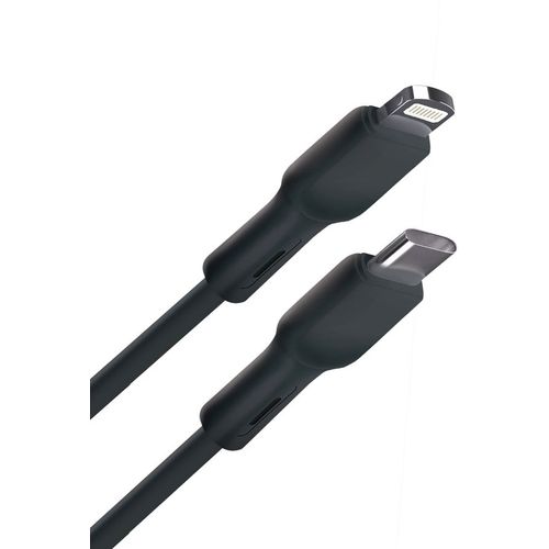 Кабель BORASCO Lightning (m) - USB Type-C (m), 1м, черный [50764]