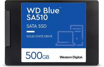 SSD накопитель WD Blue WDS500G3B0A 500ГБ, 2.5", SATA III,  SATA