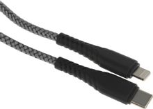 Изображение товара Кабель BORASCO Lightning (m) - USB Type-C (m), 1м, серый в оплетке
