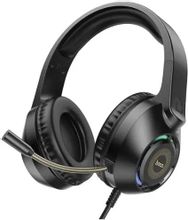 Изображение товара Гарнитура игровая Hoco W108 Sue для компьютера мониторная проводная черная