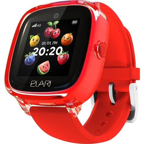 Смарт-часы ELARI KidPhone Fresh 4G, 1.4", с SIM, красный
