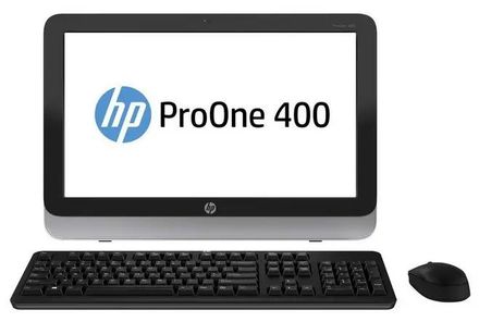 19.5" Моноблок HP ProOne 400 G1 Intel Pentium G3220T, 4ГБ DDR3, 1000ГБ, Windows 8.1 черный и серебристый [d5u17ea]