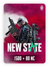 Изображение товара Пополнение игровой валюты NEW STATE MOBILE 1500+80 NC,  регион: Россия, Весь мир