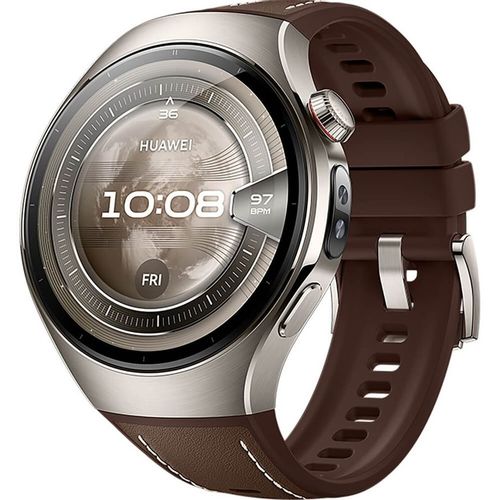 Смарт-часы Huawei Watch 5 Rates-L29L, 46мм, 1.5", с SIM, темно-коричневый/титан