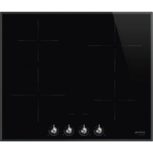 Индукционная варочная поверхность SMEG SI364BM, конфорок: 4 шт., стеклокерамика, независимая, черный