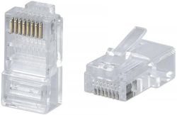 Коннектор CABEUS 8P8C кат.5E RJ45 прозрачный