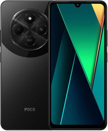 Смартфон Xiaomi POCO C75 6/128Gb, 6.88", IPS, 120Гц, 5160мAч, 2 nano SIM, черный