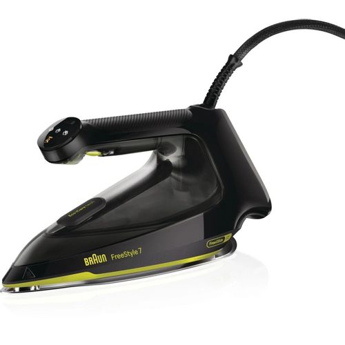 Утюг Braun FreeStyle 7 FI7255GR, с паровым ударом, 2000Вт, с автоотключением, черный и зеленый