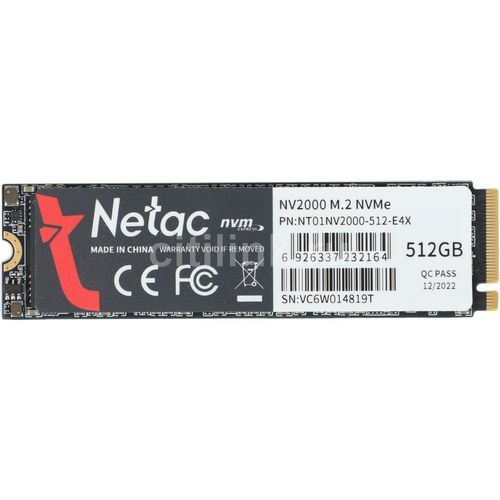Netac Netac NV2000 512GB SSD M.2-2280 PCIe 3.0 X4 NVMe