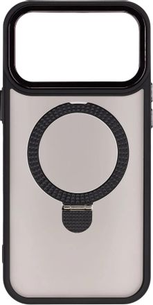 Чехол (клип-кейс) ZIBELINO Ring Stand Matte, для Apple iPhone 17 Pro Max, черный [zrs-apl-17-pro-max-mt-blk]
