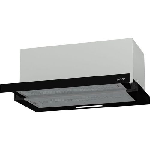 Встраиваемая вытяжка Gorenje TH60E7XB, управление кнопочное, черный/нержавеющая сталь