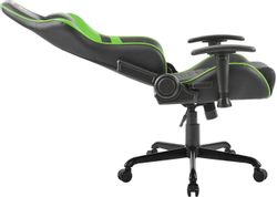 Кресло игровое ZONE 51 Clubpoint, экокожа, до 150кг, черный/зеленый