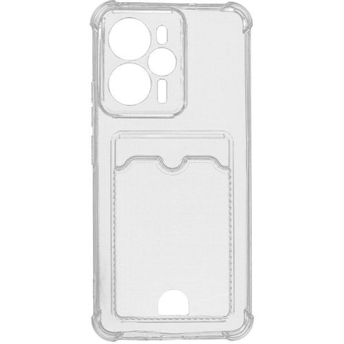 Чехол (клип-кейс) ZIBELINO Silicone Card Holder, для Realme 14, прозрачный [zsch-rlm-14-cam-trn]
