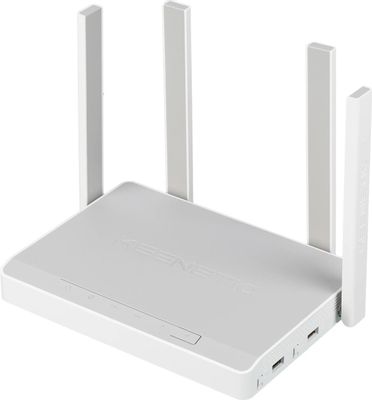 Wi-Fi роутер KEENETIC Giga,  AX1800,  белый [kn-1011]