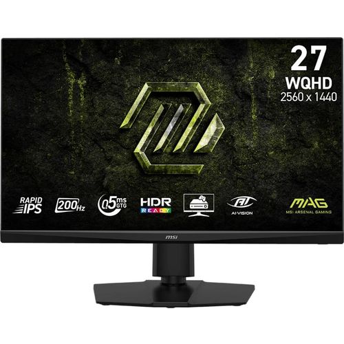 27″ Монитор MSI Mag 272QPF E20, 2560×1440, IPS, 200Гц, 2хHDMI, 1хDP, черный [9s6-3cf7ca-009]