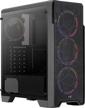 Изображение товара Корпус ATX Aerocool Ore Saturn FRGB-G-BK-v1, Midi-Tower, без БП,  черный [ore frgb-g-bk-v1]