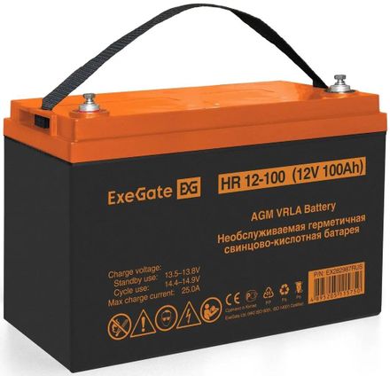 Аккумуляторная батарея EXEGATE EX282987 для ИБП,  12В,  100Ач [ex282987rus]