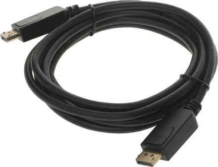 Кабель Display Port 1.2v, DisplayPort (m) - DisplayPort (m), GOLD , 3м, черный