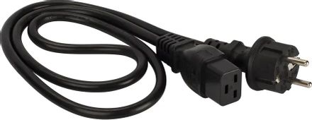 Шнур питания Lanmaster (LAN-PP19/SH-2.0-BK) C19-Schuko проводник.:3x1.5мм2 2м 220В 16А черный