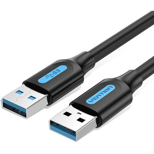 Кабель USB3.0 VENTION CONBG, USB 3.0 A(m) - USB 3.0 A(m), круглое, 1.5м, черный