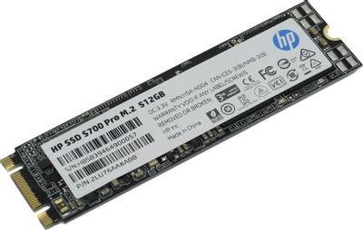 SSD накопитель HP S700 Pro 2LU76AA#ABB 512ГБ, M.2 2280, SATA III, SATA ...