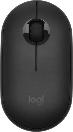 Мышь беспроводная Logitech Pebble M350, Bluetooth/Радио, оптическая, USB, 1000dpi, темно-серый [910-005576]
