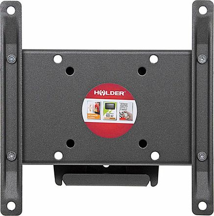 Кронштейн для телевизора Holder LCDS-5018, 10-37", настенный, наклон,  металлик [lcds-5018 metallic]