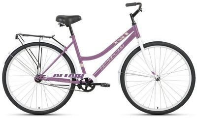 Велосипед ALTAIR City 28 low (2021), городской (взрослый), рама 19", колеса 28", фиолетовый/белый, 17.3кг [rbkt1yn81012]