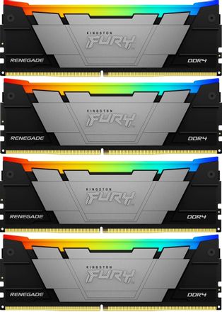 Оперативная память Kingston Fury Renegade KF436C18RB2AK4/128 DDR4 -  4x 32ГБ 3600МГц, DIMM,  Ret
