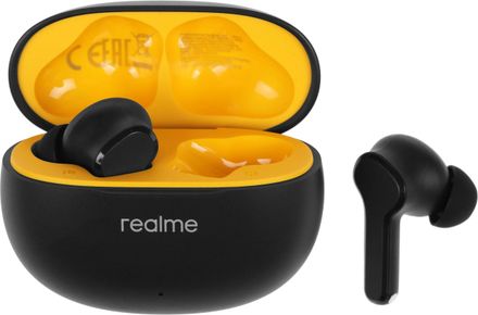 Наушники REALME Buds T110, Bluetooth, внутриканальные, черный [631206000006]