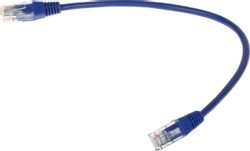 Патч-корд LanMaster вилка RJ-45,  вилка RJ-45,  кат.5E,  ПВХ,  0.3м,  синий