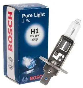 Лампа галоген H1 12В 55 Вт (BOSCH) P14 5s Standart Pure Light